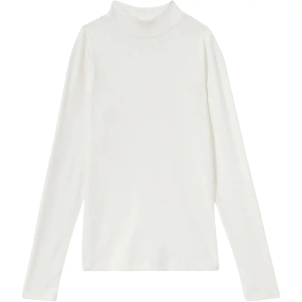 REISS POLLY Fine Ribbed High Neck Top